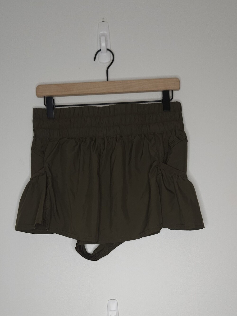 Free People Movement Olive High-Waist Athletic Shorts - Picture 6 of 8